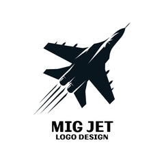 Mig Jet Vector Logo Design