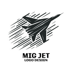 Mig Jet Vector Logo Design