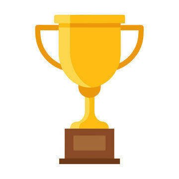 Classic golden trophy award illustration