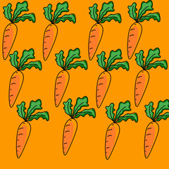 Illustration of fresh carrot, carrots vector icons or carrot illustration 
