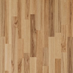 Fototapeta premium High quality hickory hardwood flooring with natural color variations shown from an elegant overhead perspective