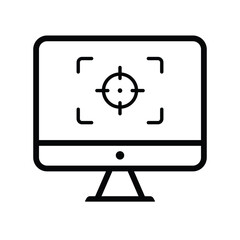 Computer with gaming icon