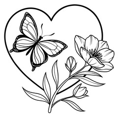 Obraz premium black and white flower