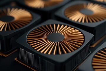 Cutting-edge cryptocurrency mining rig showcasing advanced ASIC miners in a sleek industrial setup