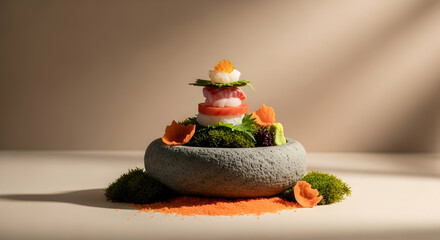 Elevated Culinary Creation An Artistic Fusion of Flavors and Visual Presentation