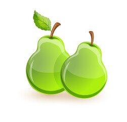 Green Pear Fruit Stock illustration