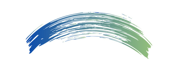 Green blue paint artistic dry brush stroke. Watercolor acrylic hand painted backdrop for print, web design and banners. Realistic vector background texture