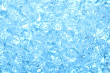 Cubes of clear ice as background, closeup