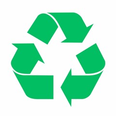 Fototapeta premium Recycling icon, green recycle symbol, recycle icon, recycle symbol, recycle sign, ecology icon 