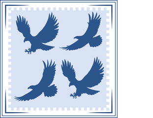 Eagle silhouette Eagle Icon Eagle silhouette illustration