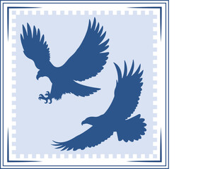 Eagle silhouette Eagle Icon Eagle silhouette illustration