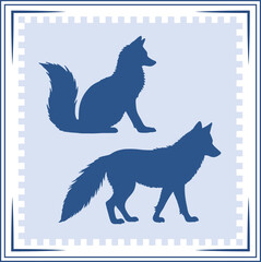 Fox silhouette illustration Fox silhouette Fox Icon 
