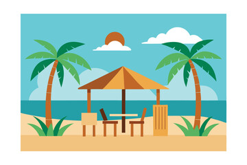 Fototapeta premium tropical beach background