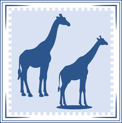 Giraffe silhouette Giraffe Icon Giraffe silhouette illustration