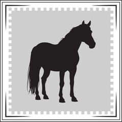 Horse silhouette Horse Icon Horse silhouette illustration