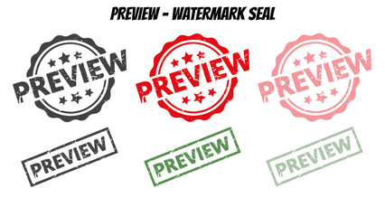 Preview Label Stamp Template – Editable Watermark for Review Documents. Modern Infographic Elements – Fully Editable SVG for PowerPoint, Web, Illustrator, and most vector-based applications.