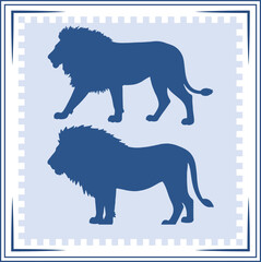Lion silhouette Lion Icon Lion silhouette illustration