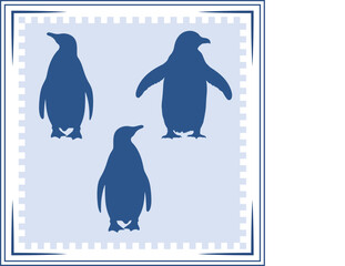 Penguin silhouette Penguin Icon Penguin silhouette illustration