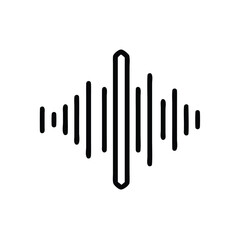 And sound wave graphic with varying vertical bars on a background Inclusivity audio