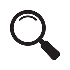 Magnifying glass icon, magnifier icon. Loupe icon symbol.
