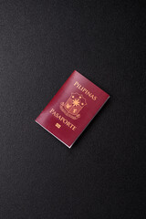 Philippines passport for travelling, flying and doing business. Philippines document