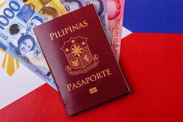 Philippines passport for travelling, flying and doing business. Philippines document