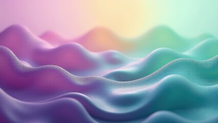Fototapeta premium Vibrant abstract waves with sparkling particles evoke a lively and festive mood in this digital art backdrop