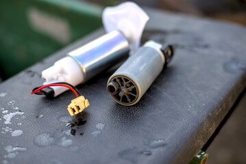 Photo of new and used fuel pumps