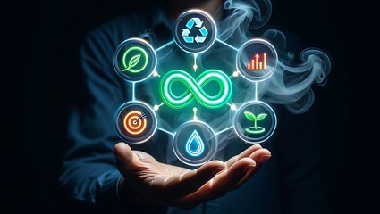 Circular Economy Principles Visualized Through Eco-Friendly Systemic Design Concepts