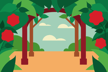 Fototapeta premium vector illustration of a house