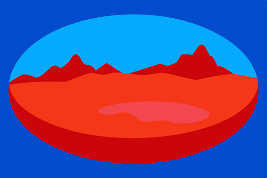 vector illustration of a red lips