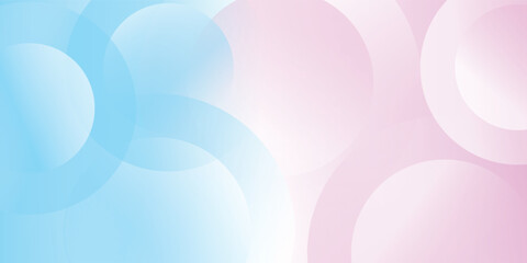 Obraz premium abstract background .blue and pink gradation. circle effect style. modern minimalist.eps 10