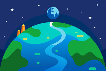 Fototapeta premium planet earth in space