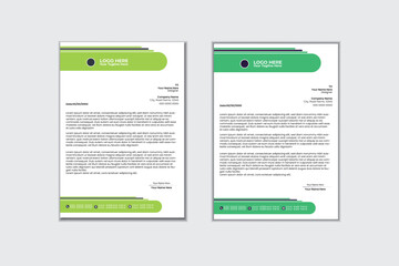 corporate modern letterhead design template. company business letterhead template design with color variation bundle