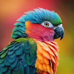 Obraz premium Vivid Parrot Perched