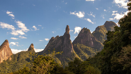 The Dedo de Deus peak, with its 1,692 meters of altitude, is a natural landmark of Rio de Janeiro....