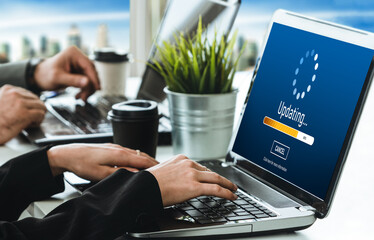 Software update on computer for modish version of device software upgrade