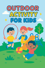 Kids Art Book Mascot Cartoon Character Logo or Cover Template