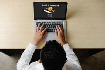 Online donation platform offer modish money sending system for people to transfer on the internet