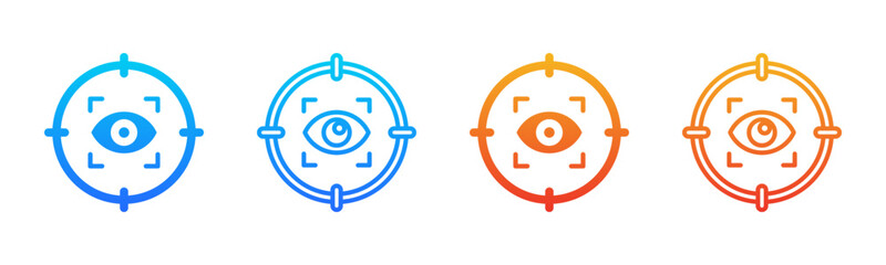 Focus icon sheet multiple style collection