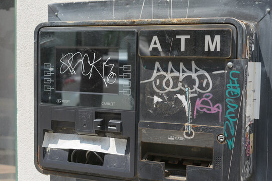 exterior of an old ATM machine in Toronto