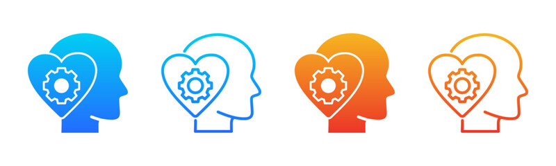 Stress Management icon sheet multiple style collection