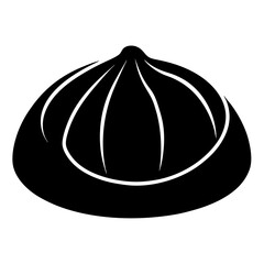 dumpling on white background