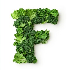 Obraz premium Superfood Alphabet: Broccoli 'F'