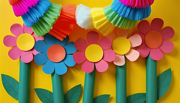 DIY Craft from a Toilet Paper Roll: A Spring Flower Toy Tutorial 