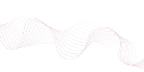 color Wave Design for Modern light background featuring multiple wavy lines in a flowing pattern design for presentations.