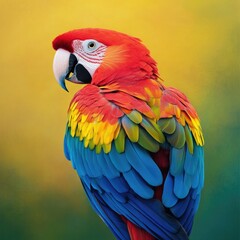 Obraz premium Brightly Colored Parrot