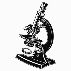 vector microscope icon