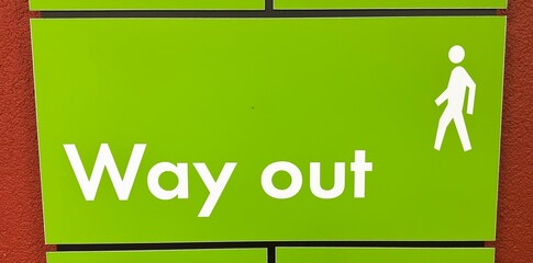 Way Out Sign