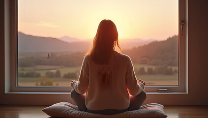 Golden Morning Solitude: Embraced by Nature's Glow